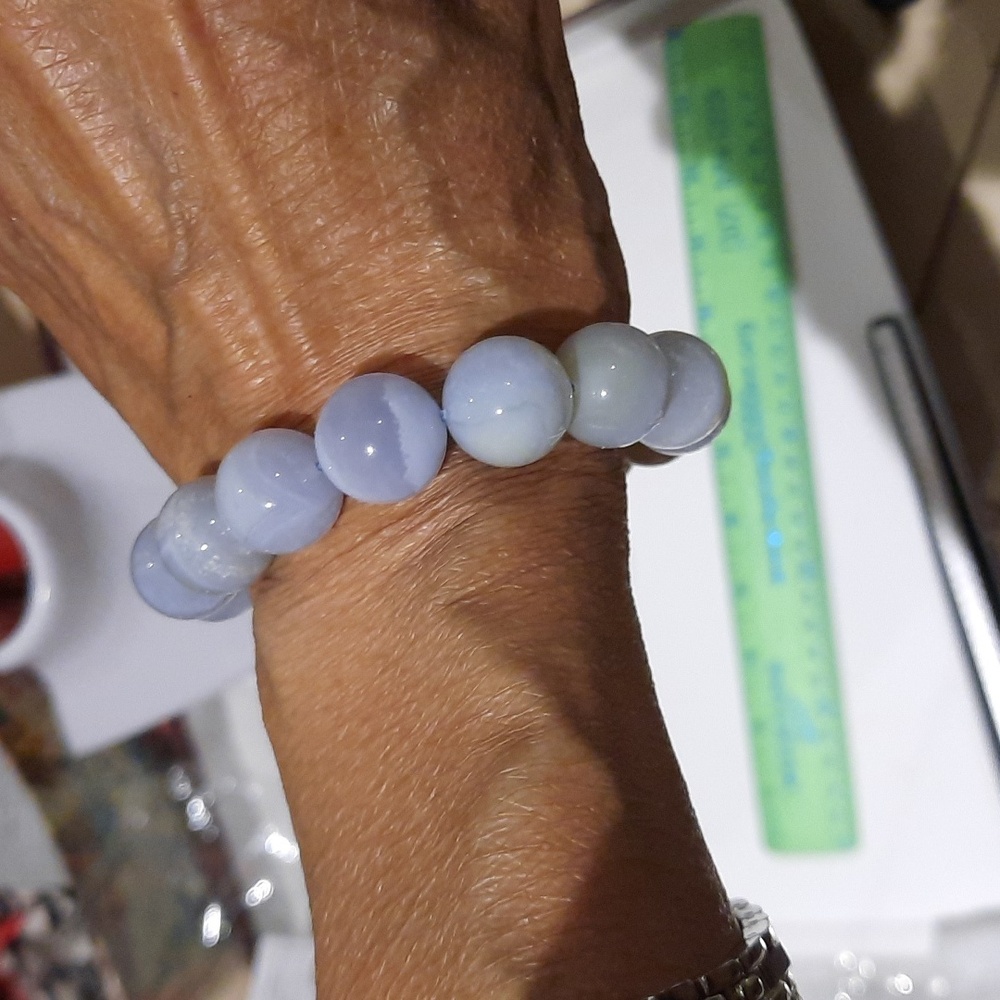 New Genuine MASSIVE 15MM Aquamarine March Birthstone Beaded
